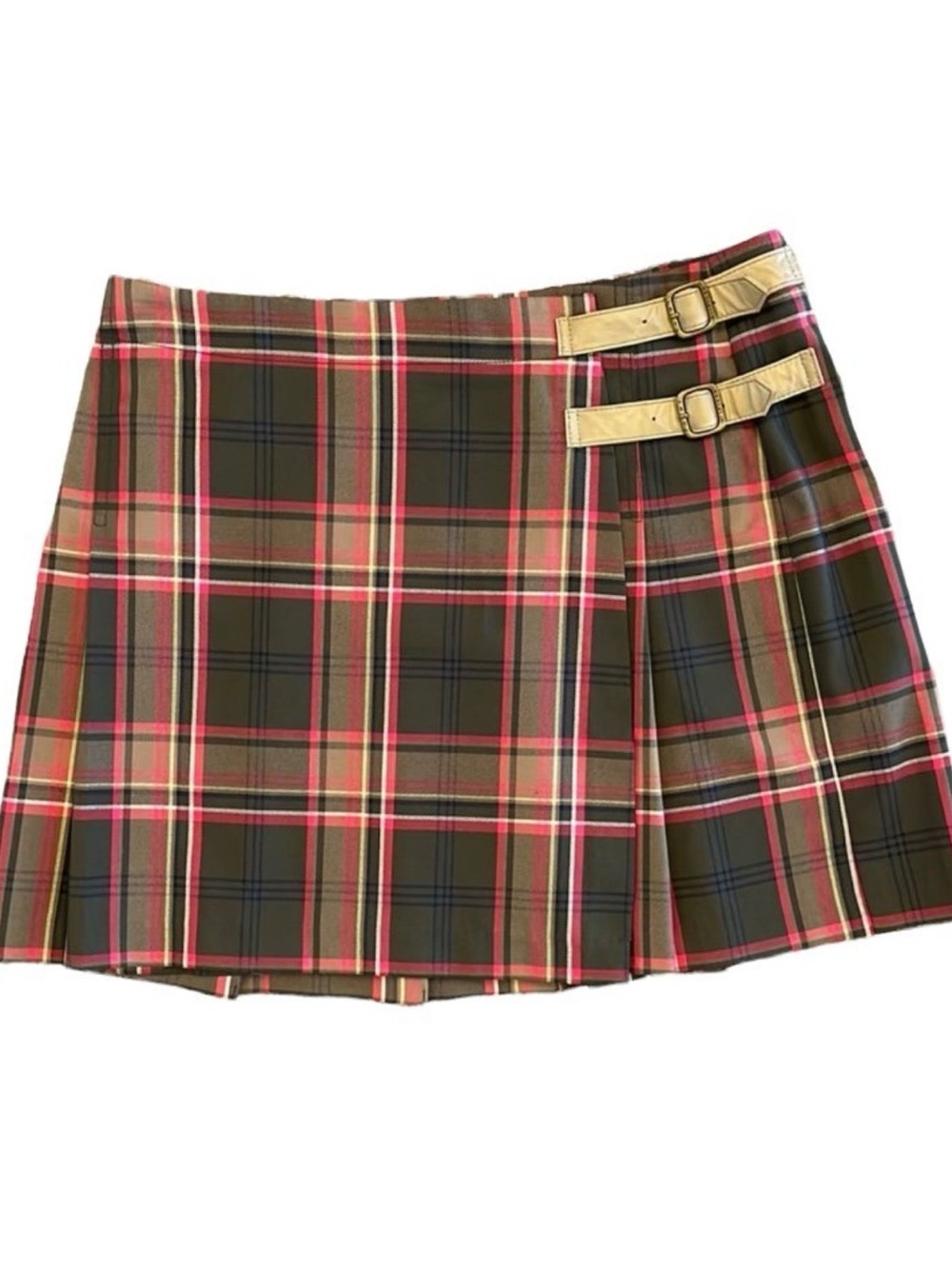 Tommy Hilfiger Plaid Pleated Mini Skirt Women’s Size 16 90’s Fashion Grunge